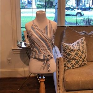 Cute Striped top and high waisted pants